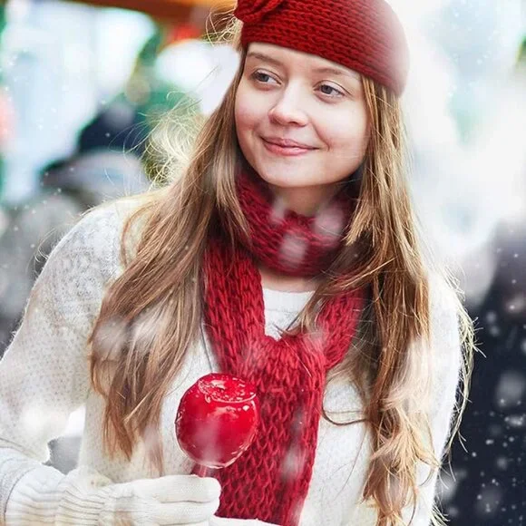 Chunky Winter Knit Headbands 4pcs Set - www  display picture 1